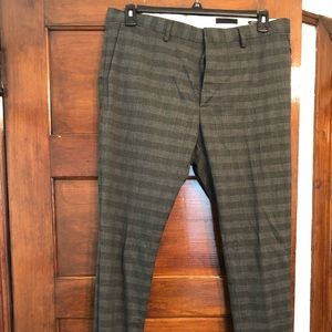 Men’s H&M Dress Pants - Gray Pattern - Super Skinny - 36R